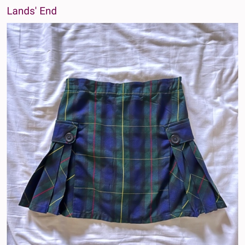 Land’s End Girls Skirt in Hunter Green (size 8)